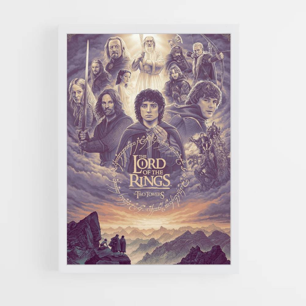 Poster LOTR Paars