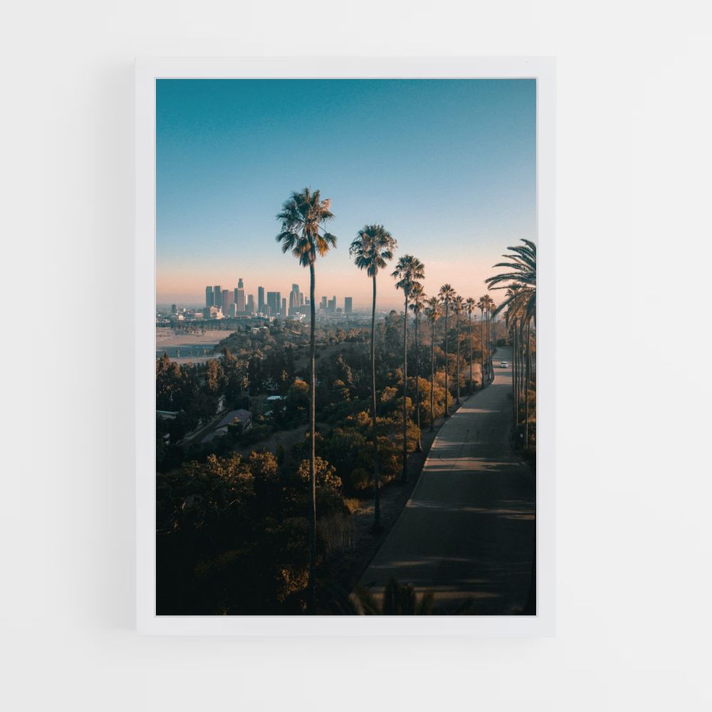 Palmboomposter van Los Angeles