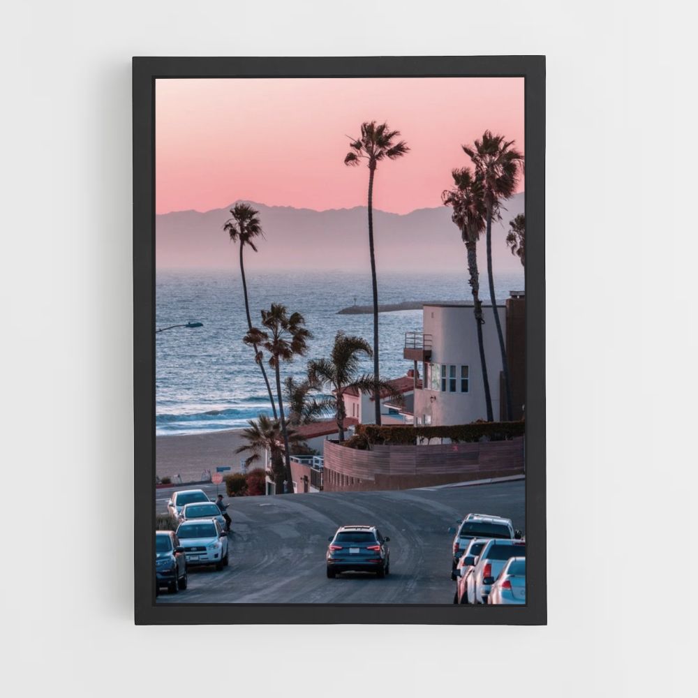 Het strandposter van Los Angeles