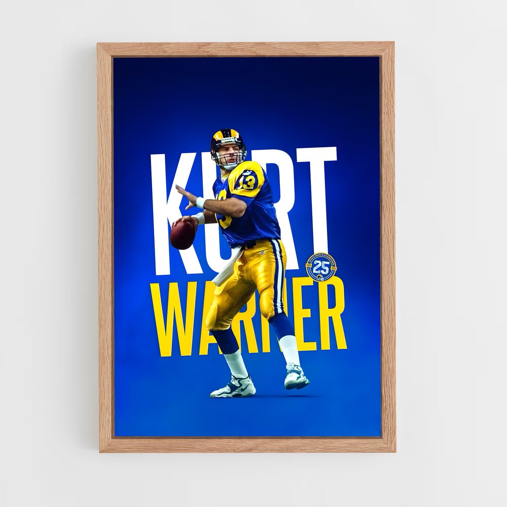 los-angeles-rams-8 cadre Bois clair