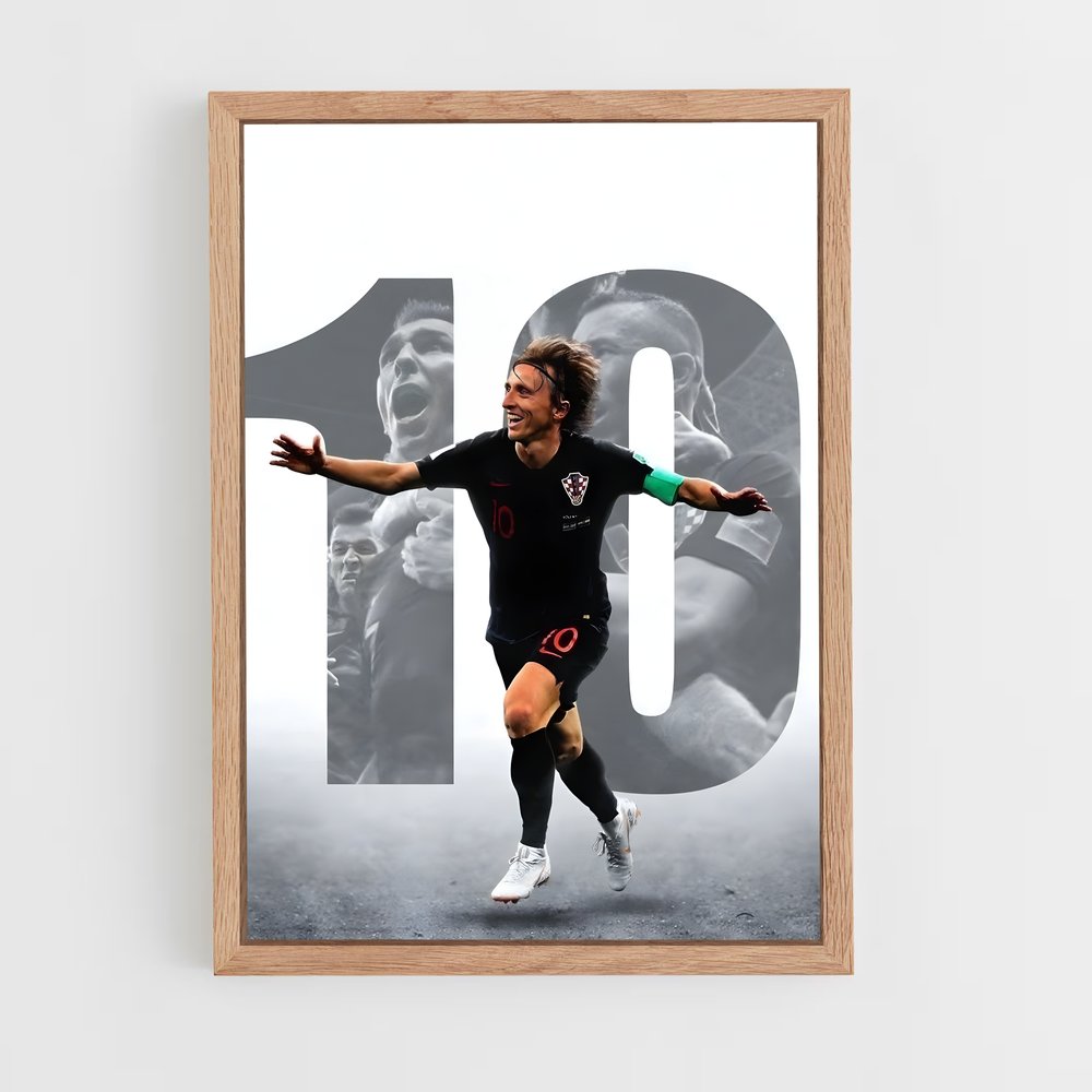 luka-modric-11 cadre Bois clair
