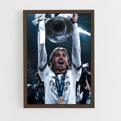luka-modric-8 cadre Bois foncé