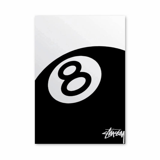 Affiche Stussy Biljart 8