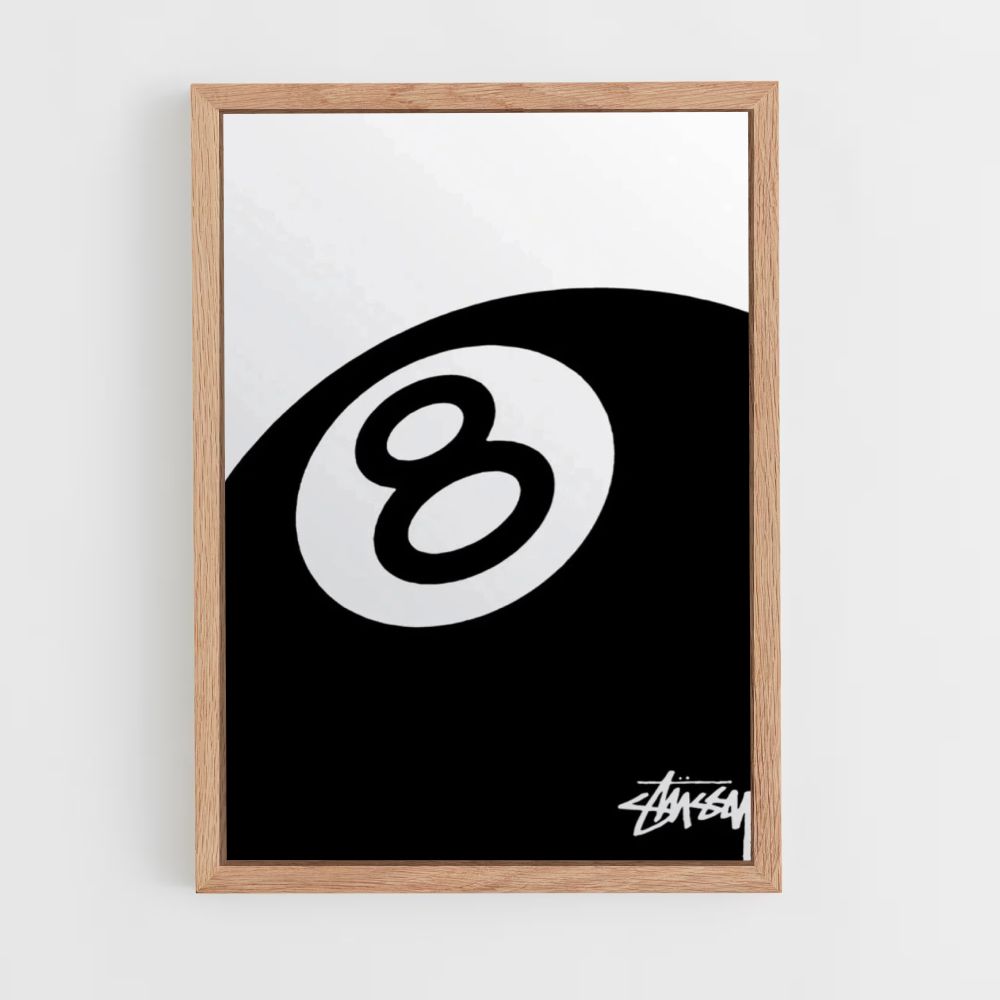 Affiche Stussy Biljart 8