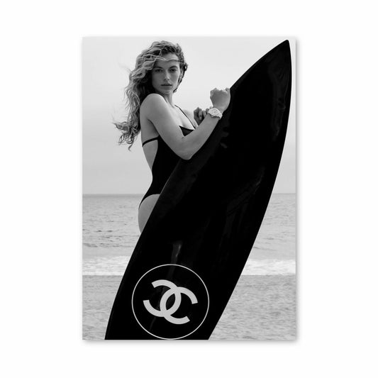 Poster Surfen op Chanel