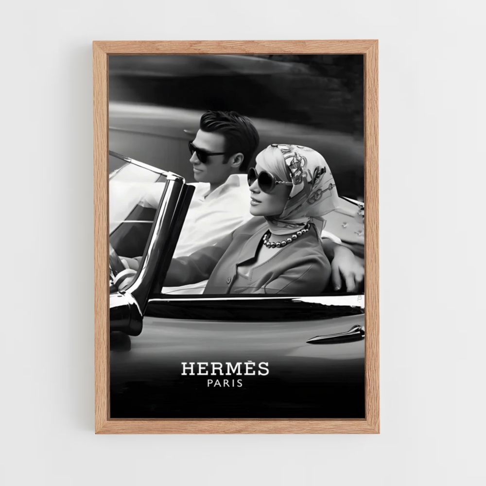 Affiche Hermès Parijs Auto