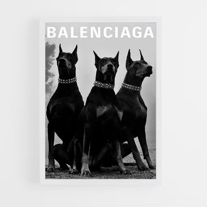 Balenciaga hondenposter