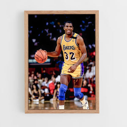 magic-johnson-14 cadre Bois clair