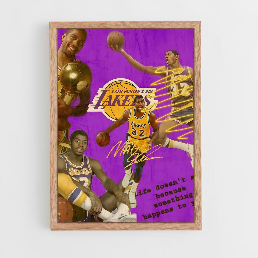 magic-johnson-15 cadre Bois clair