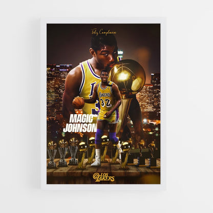 magic-johnson-16 cadre Blanc