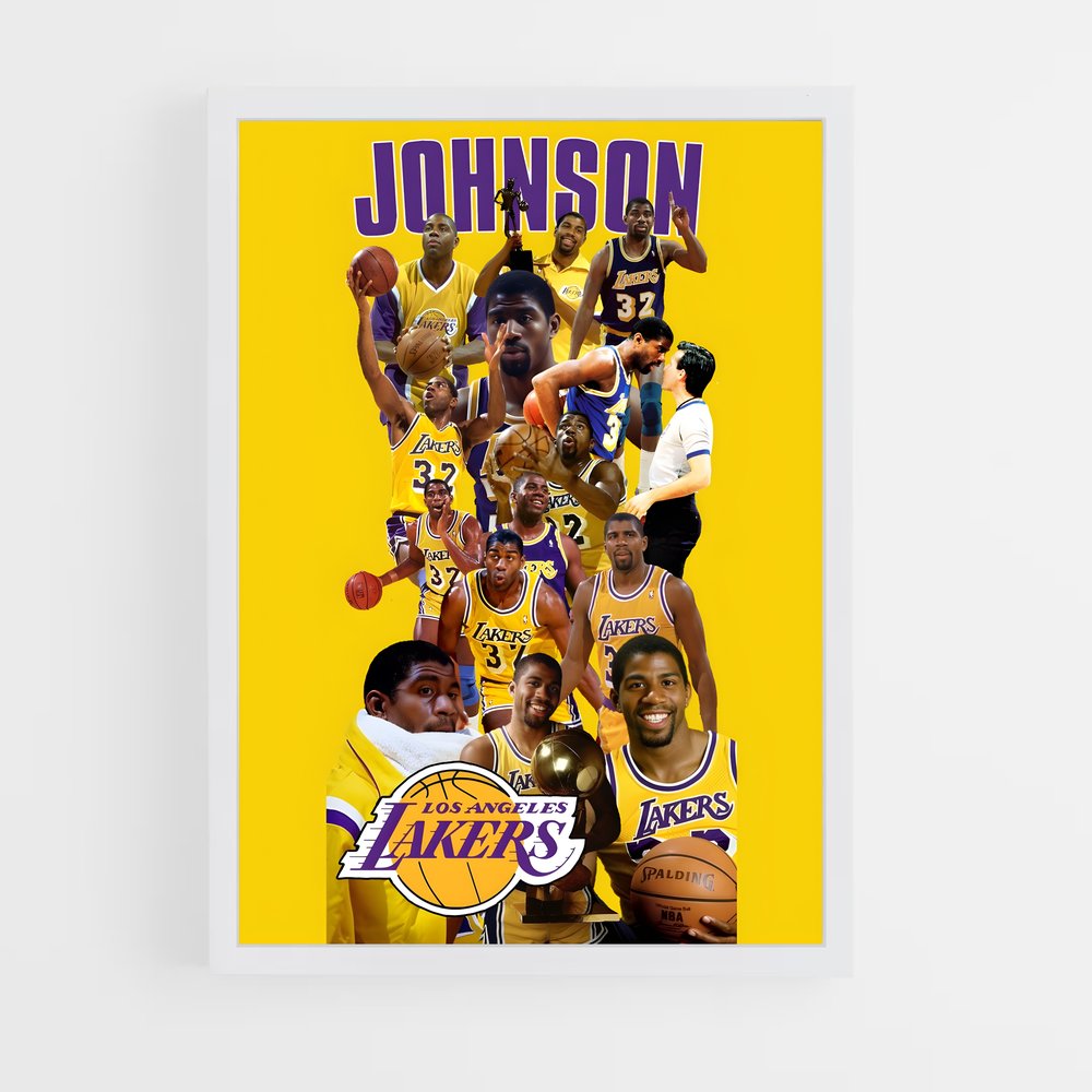 magic-johnson-4 cadre Blanc