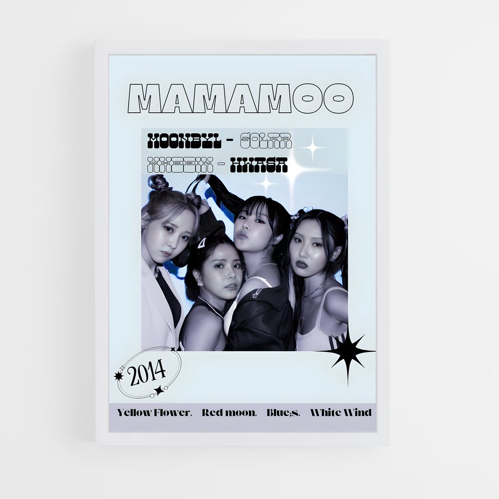 mamamoo-5 cadre Blanc
