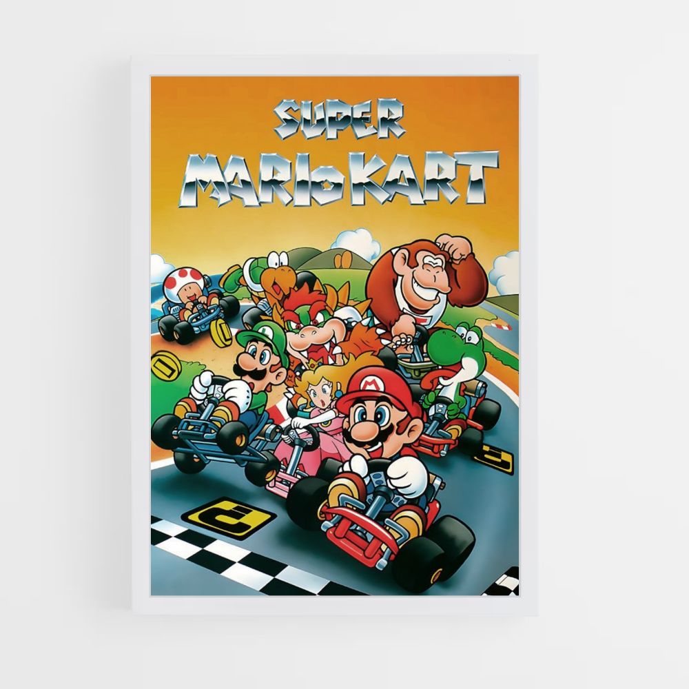 Poster Mario Kart Retro