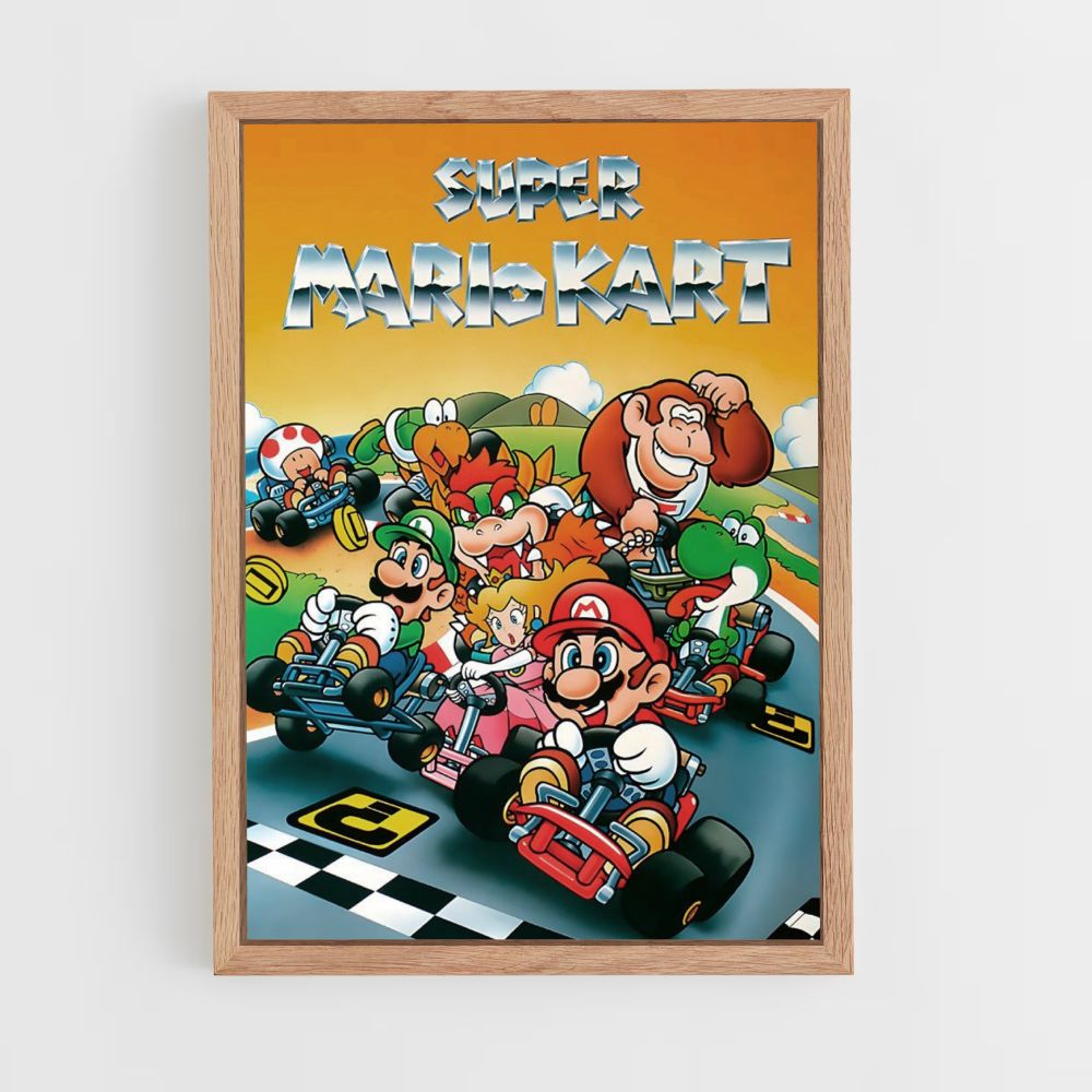 Poster Mario Kart Retro