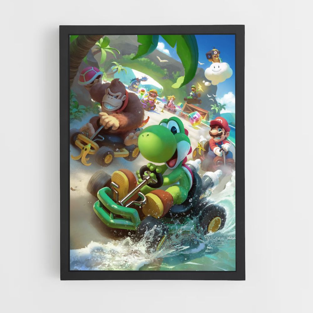 Affiche Mario Kart Yoshi