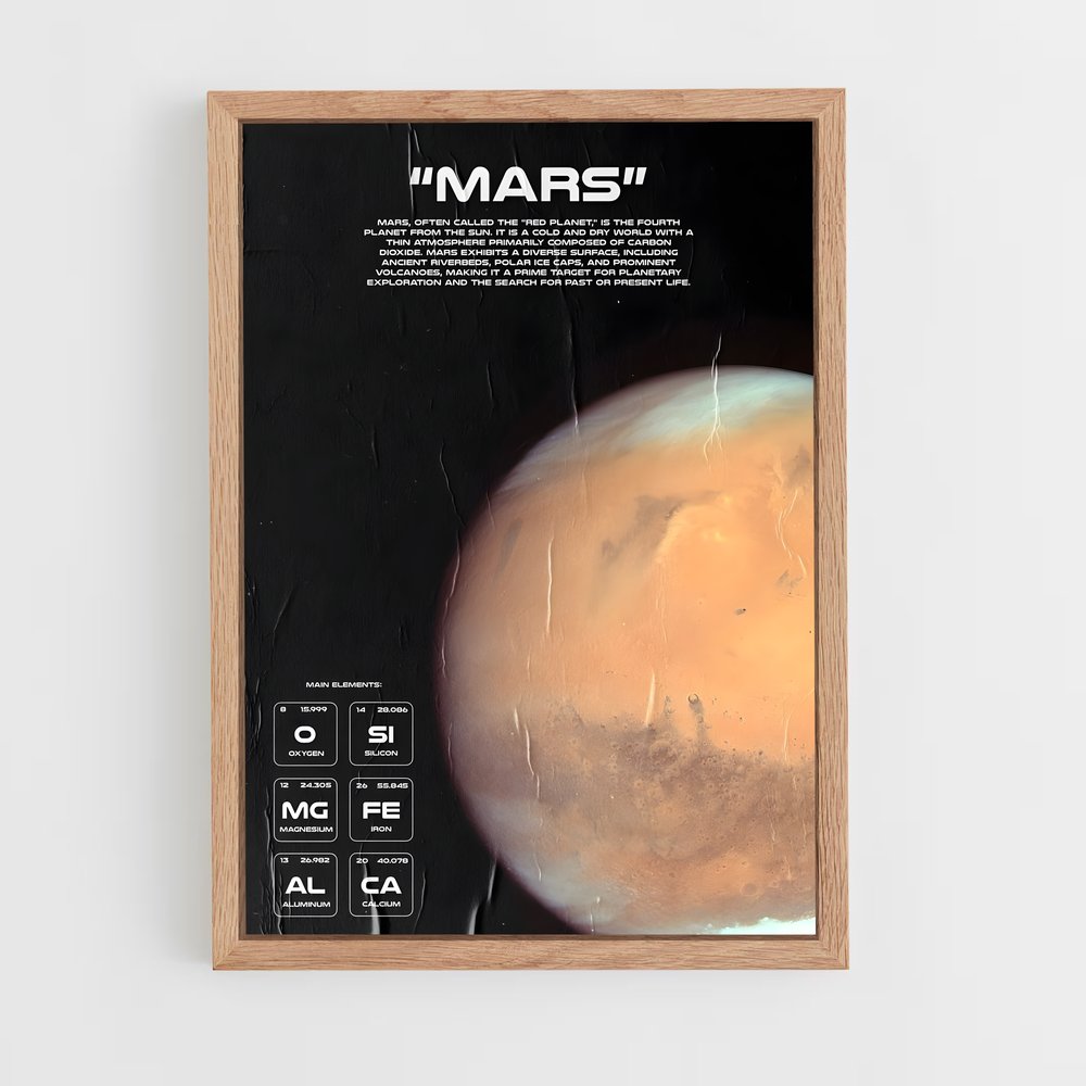 mars-1 cadre Bois clair