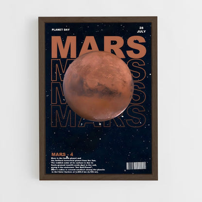 mars-3 cadre Bois foncé
