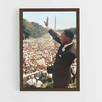 martin-luther-king-1 cadre Bois foncé