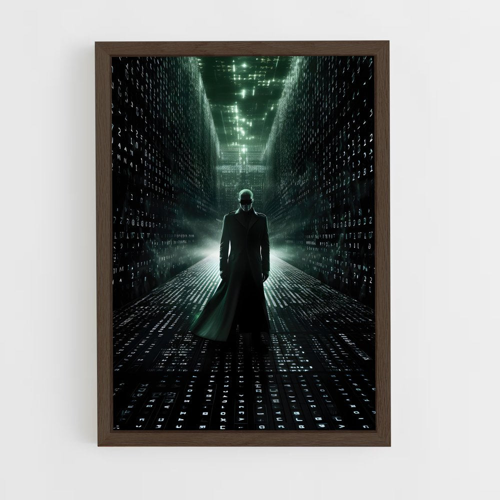 matrix-2 cadre Bois foncé