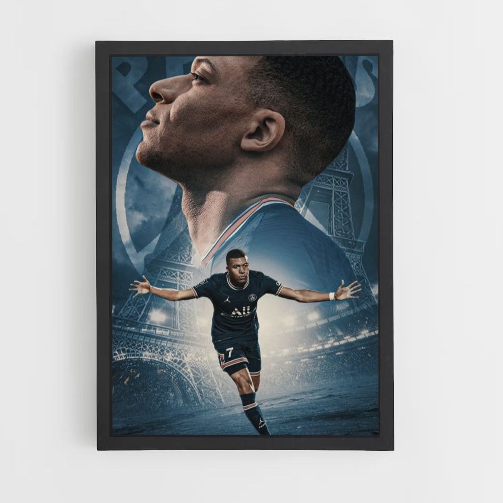 Affiche Mbappé PSG