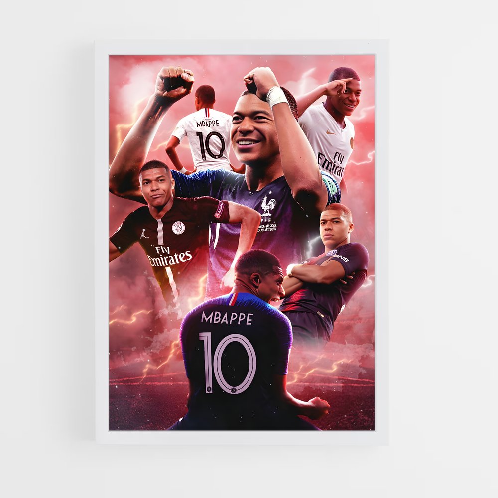 mbappe-4 cadre Blanc