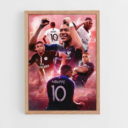 mbappe-4 cadre Bois clair