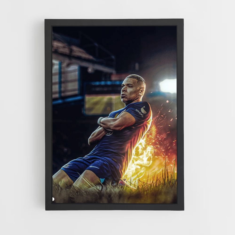 Affiche Mbappé Fire