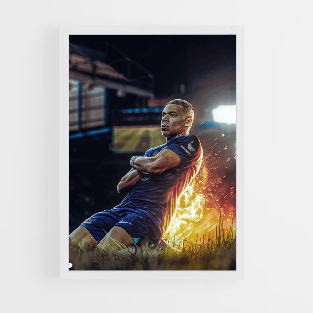 Affiche Mbappé Fire