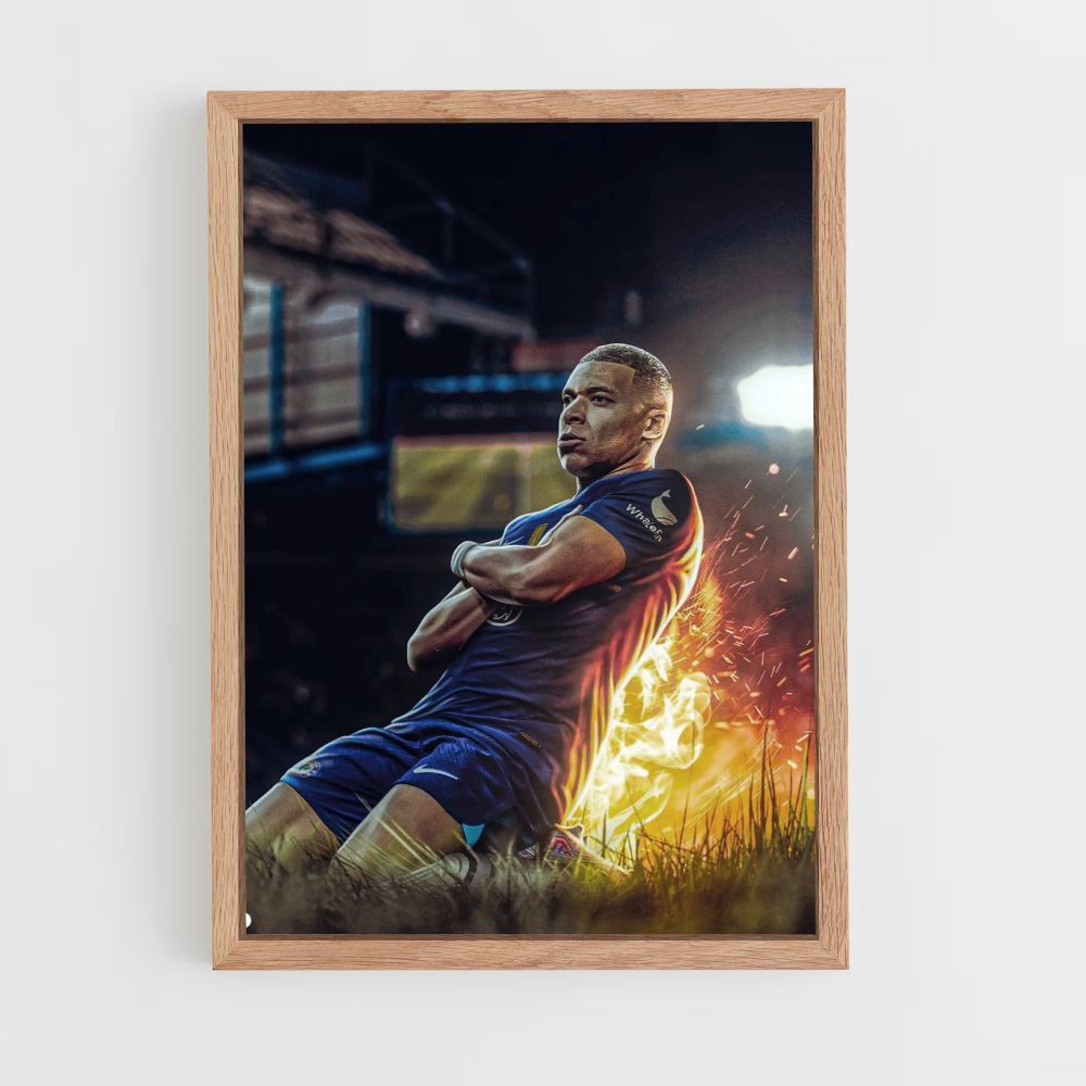 Affiche Mbappé Fire