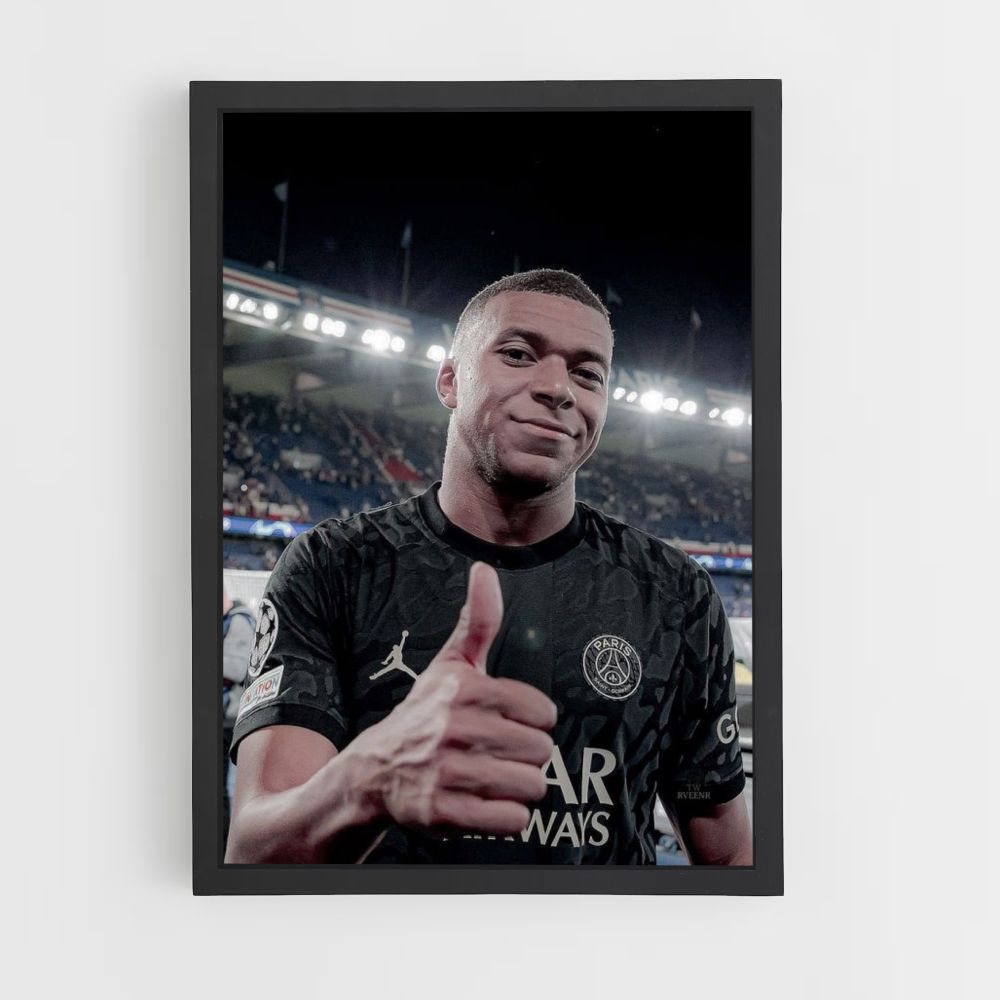 Poster Mbappé Duim