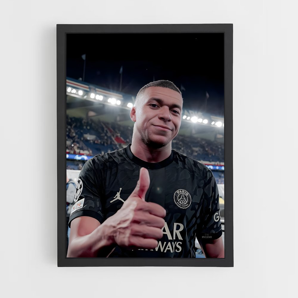 mbappe-6 cadre Noir