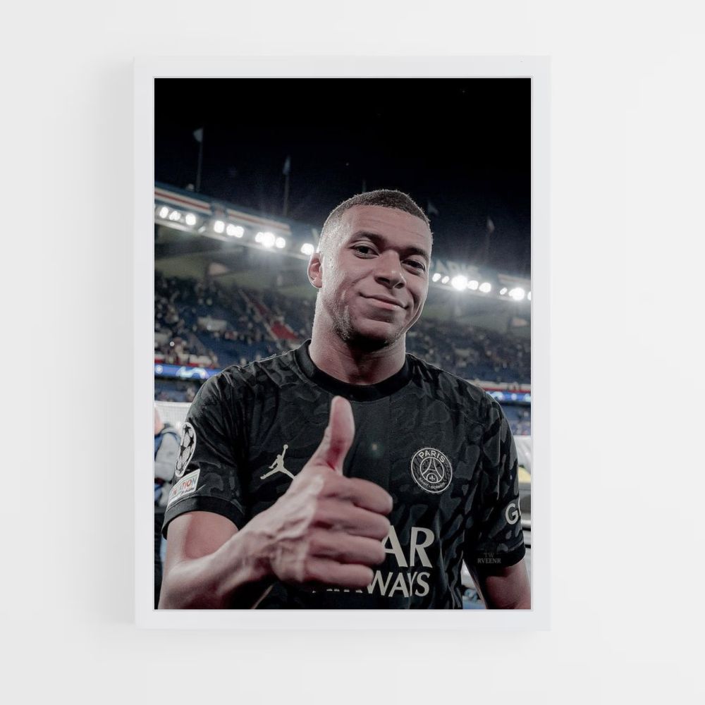 Poster Mbappé Duim