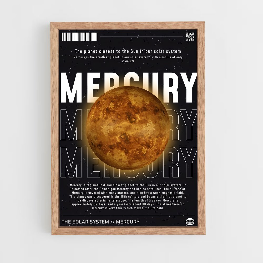 mercury-1 cadre Bois clair
