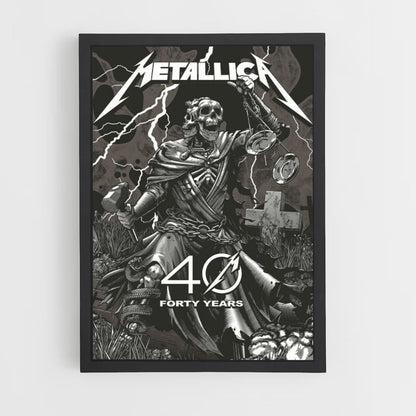 Affiche Metallica 40 jaar