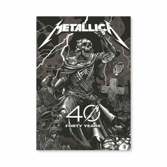 Affiche Metallica 40 jaar