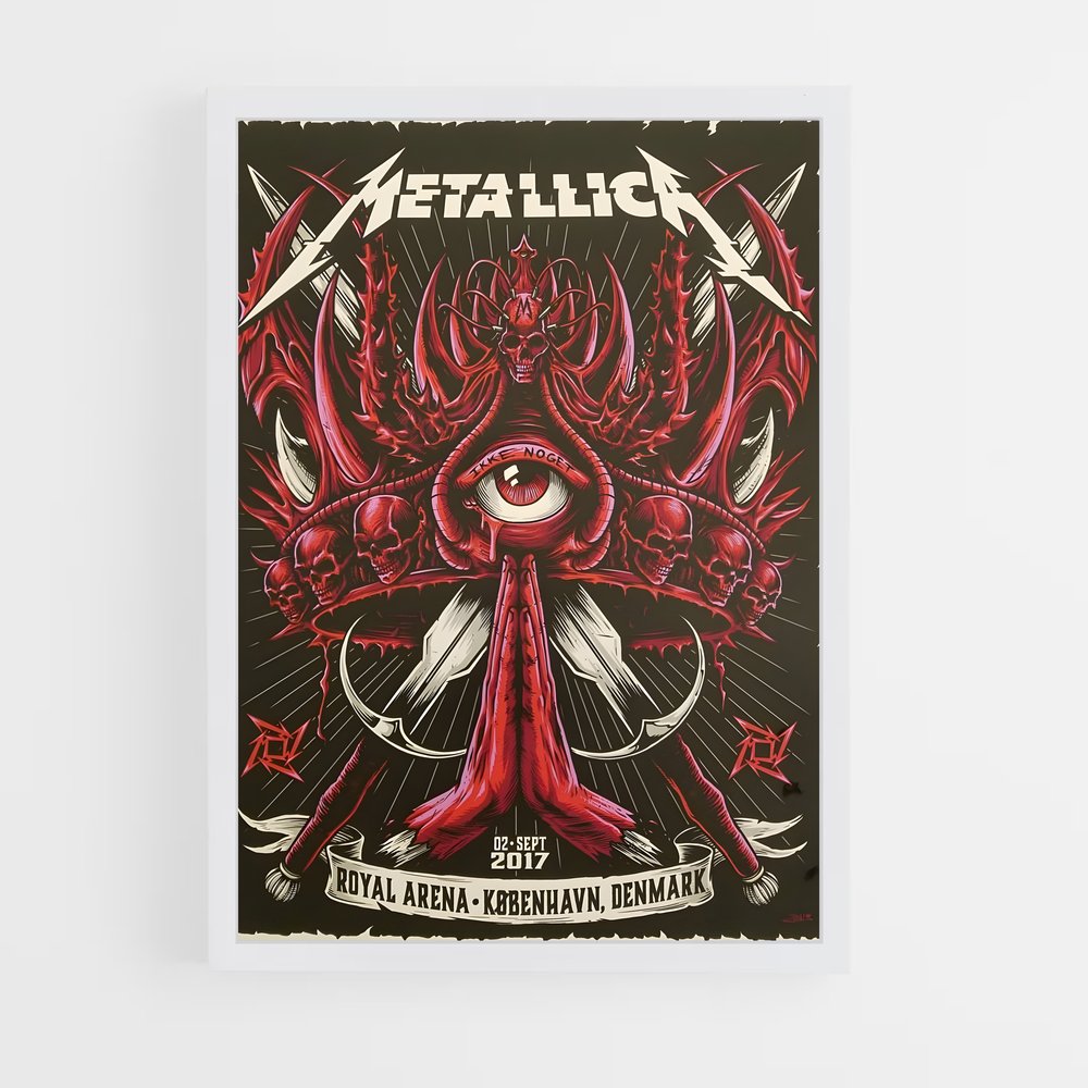 metallica-5 cadre Blanc
