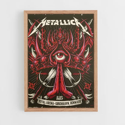 metallica-5 cadre Bois clair