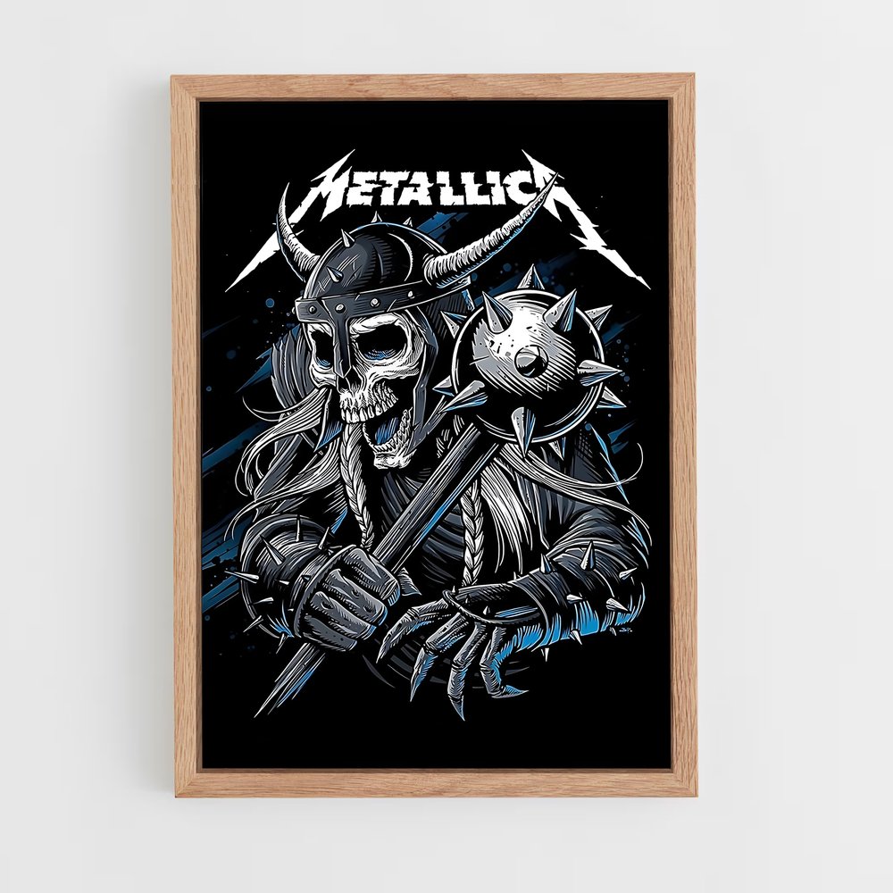 metallica-6 cadre Bois clair