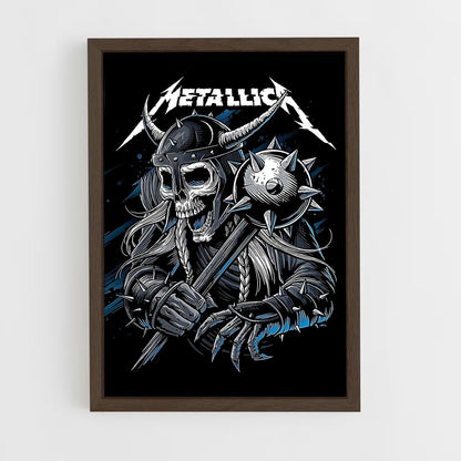 metallica-6 cadre Bois foncé