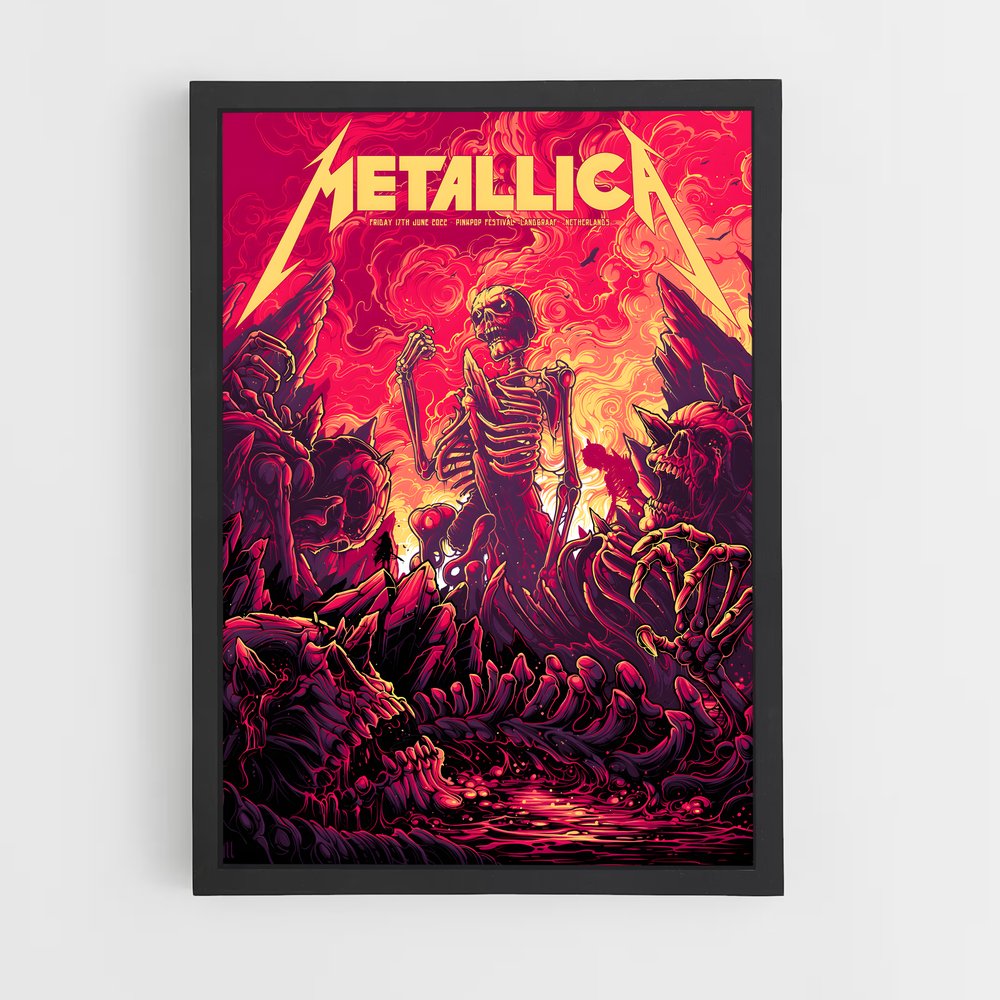 metallica-9 cadre Noir