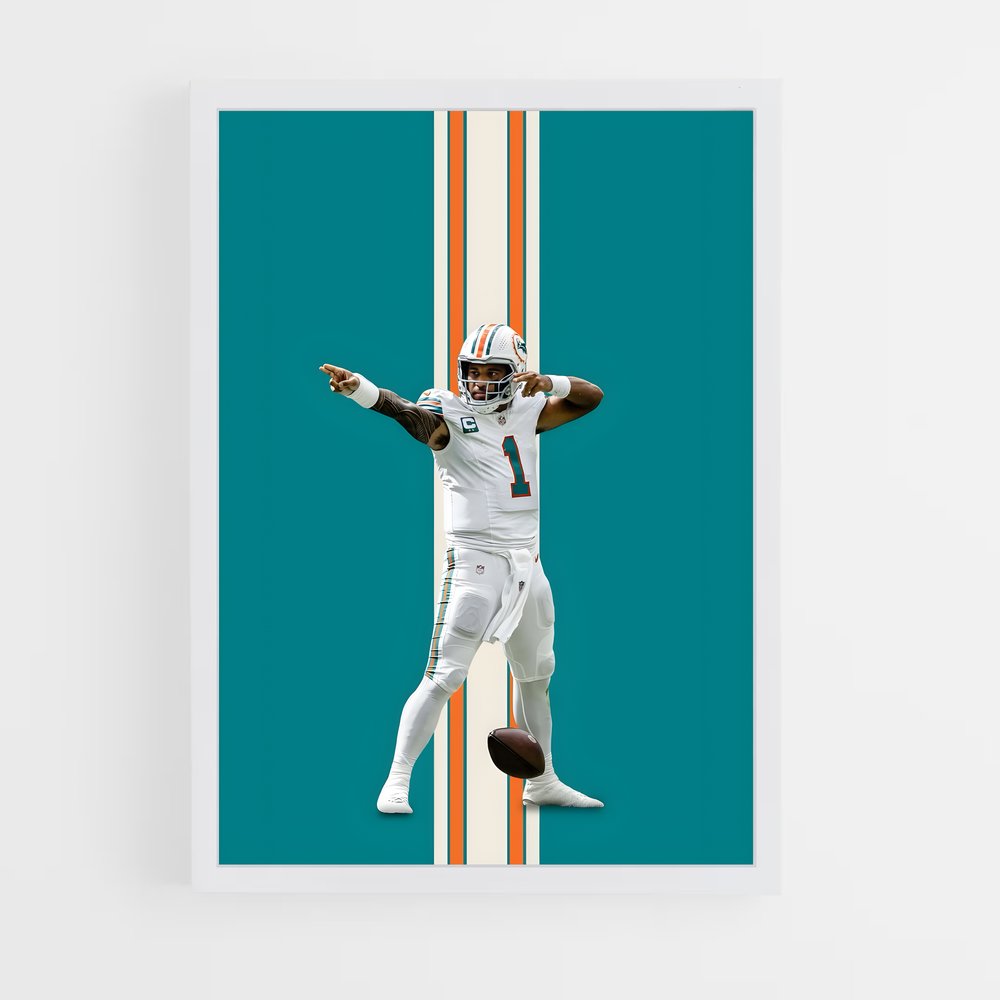 miami-dolphins-1 cadre Blanc