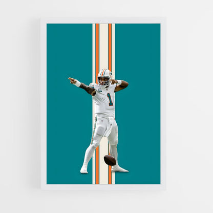 miami-dolphins-1 cadre Blanc