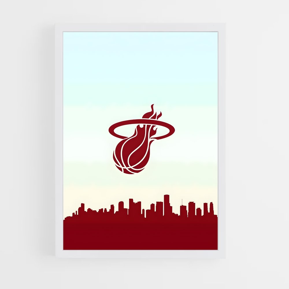 miami-heat-14 cadre Blanc
