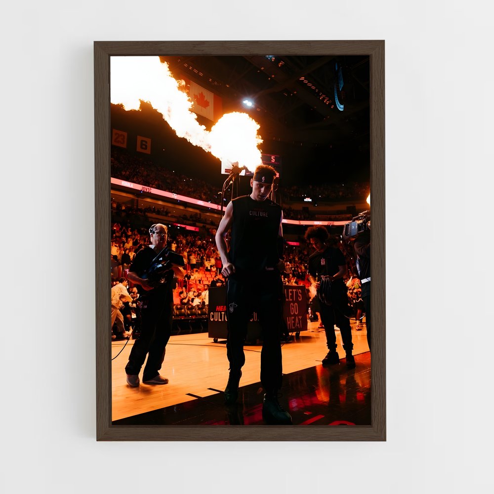 miami-heat-19 cadre Bois foncé