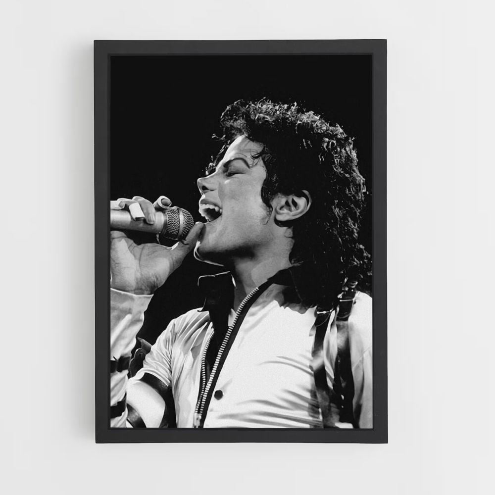 Affiche Michael Jackson zingt