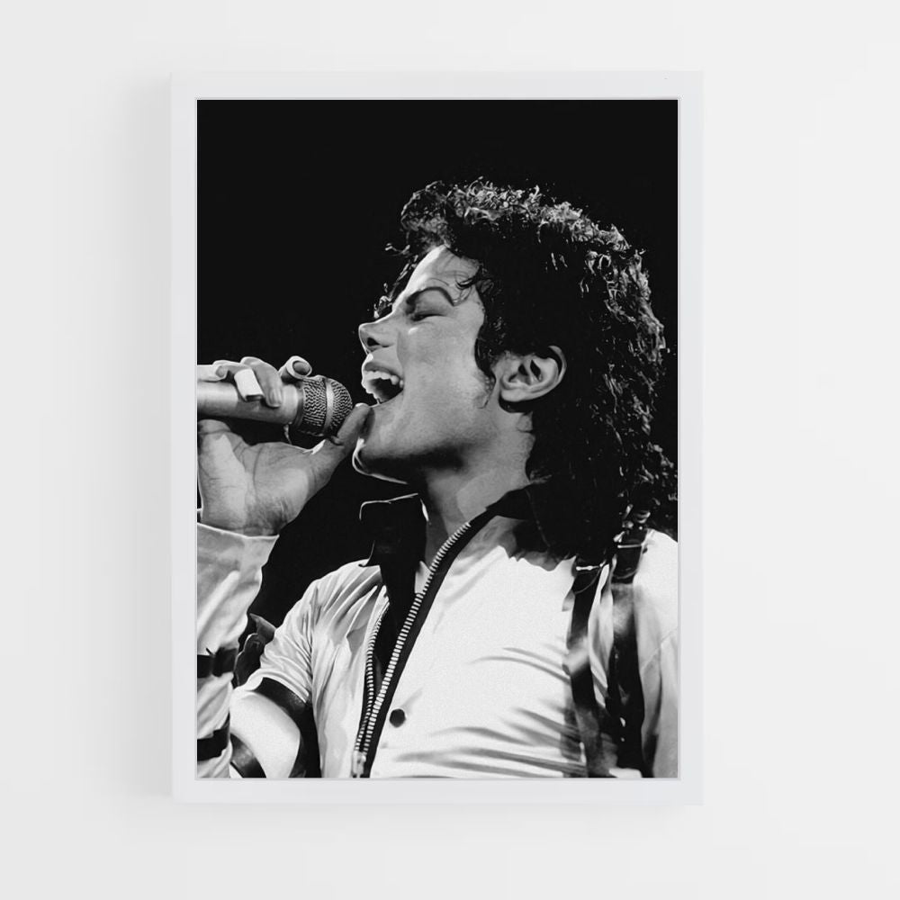 Affiche Michael Jackson zingt