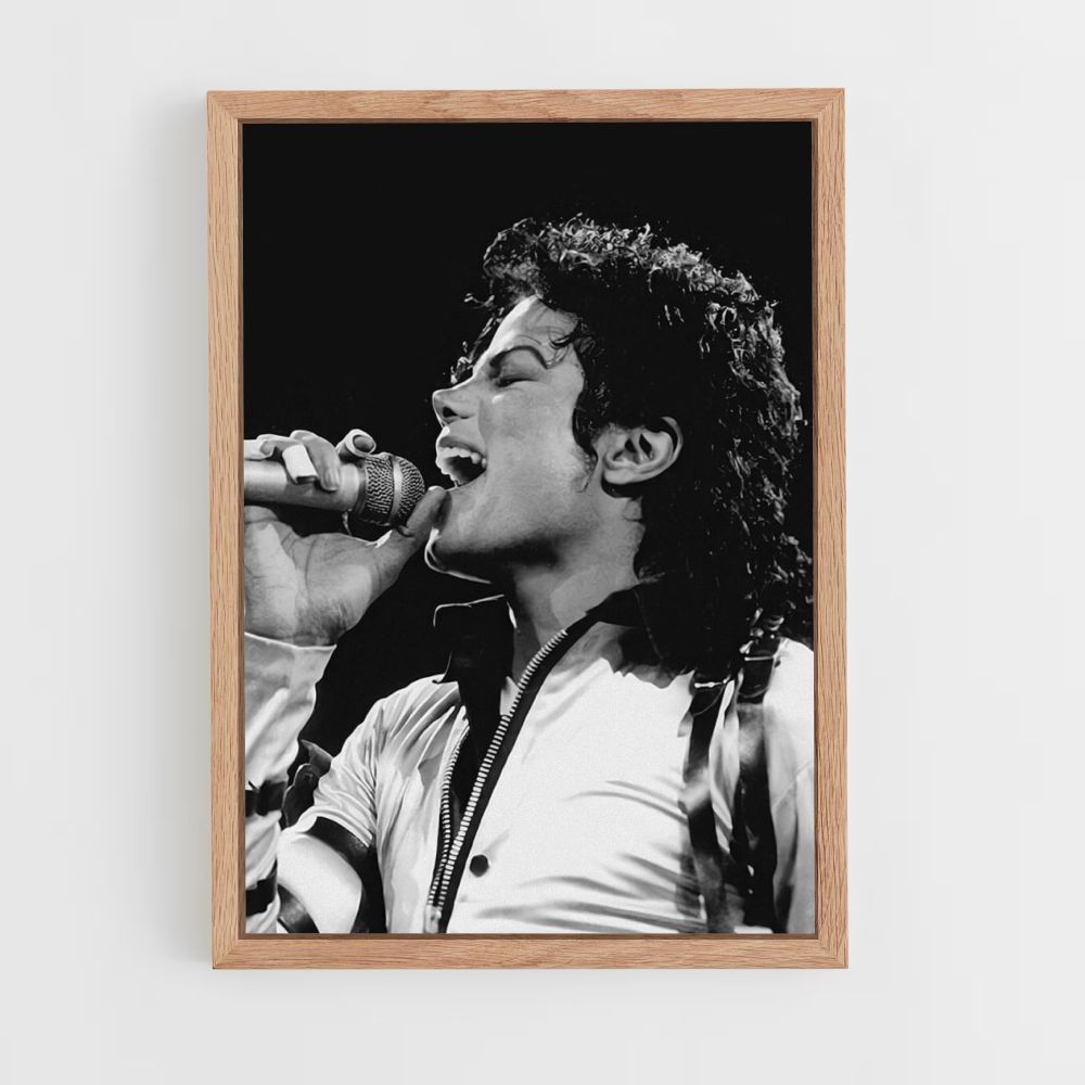 Affiche Michael Jackson zingt