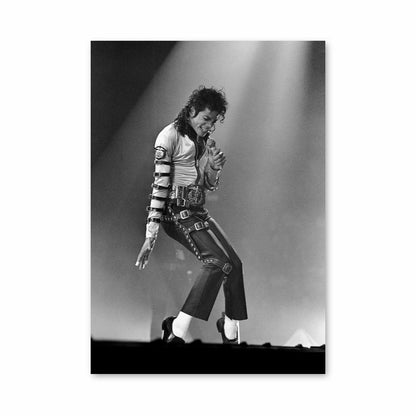 Affiche Michael Jackson zwart en wit