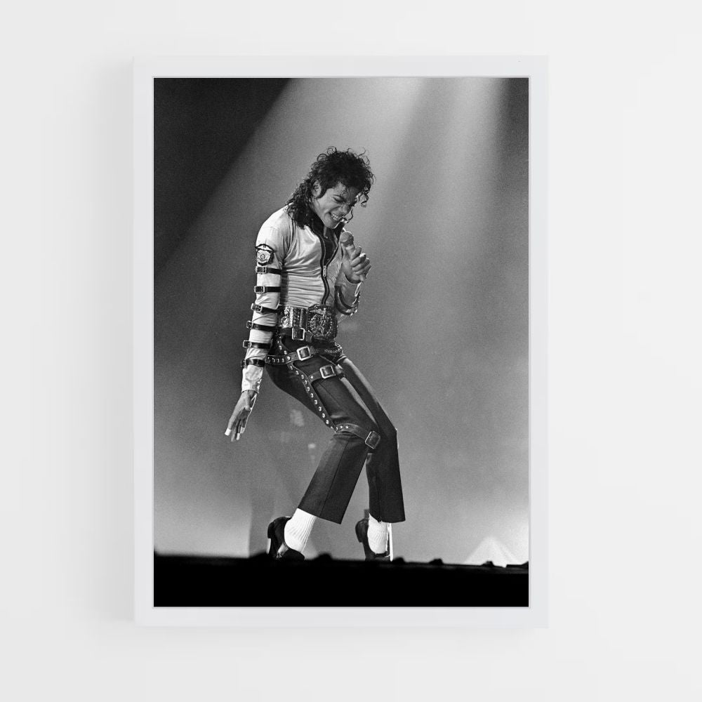 Affiche Michael Jackson zwart en wit