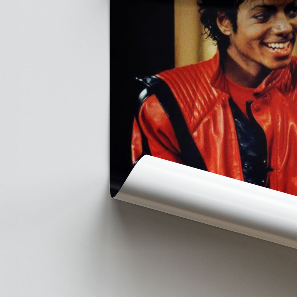 Affiche Michael Jackson Rood